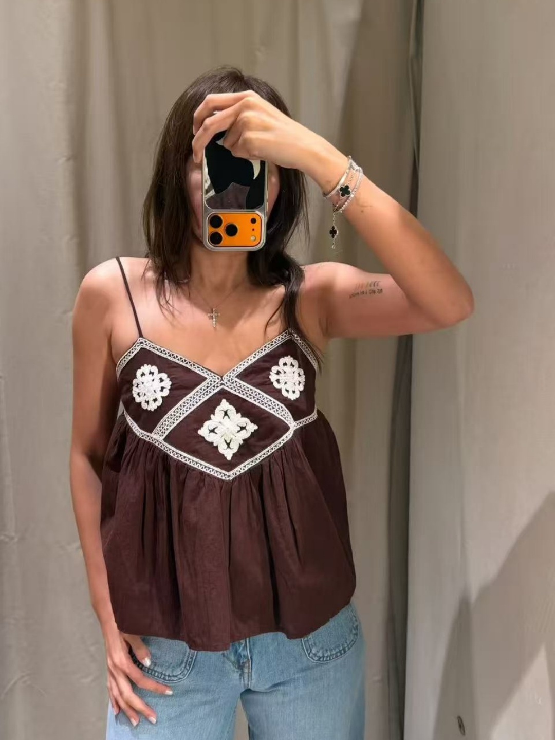 Ethnic Fashion Trend - Retro Ethnic Style Embroidered Fringed V-Neck