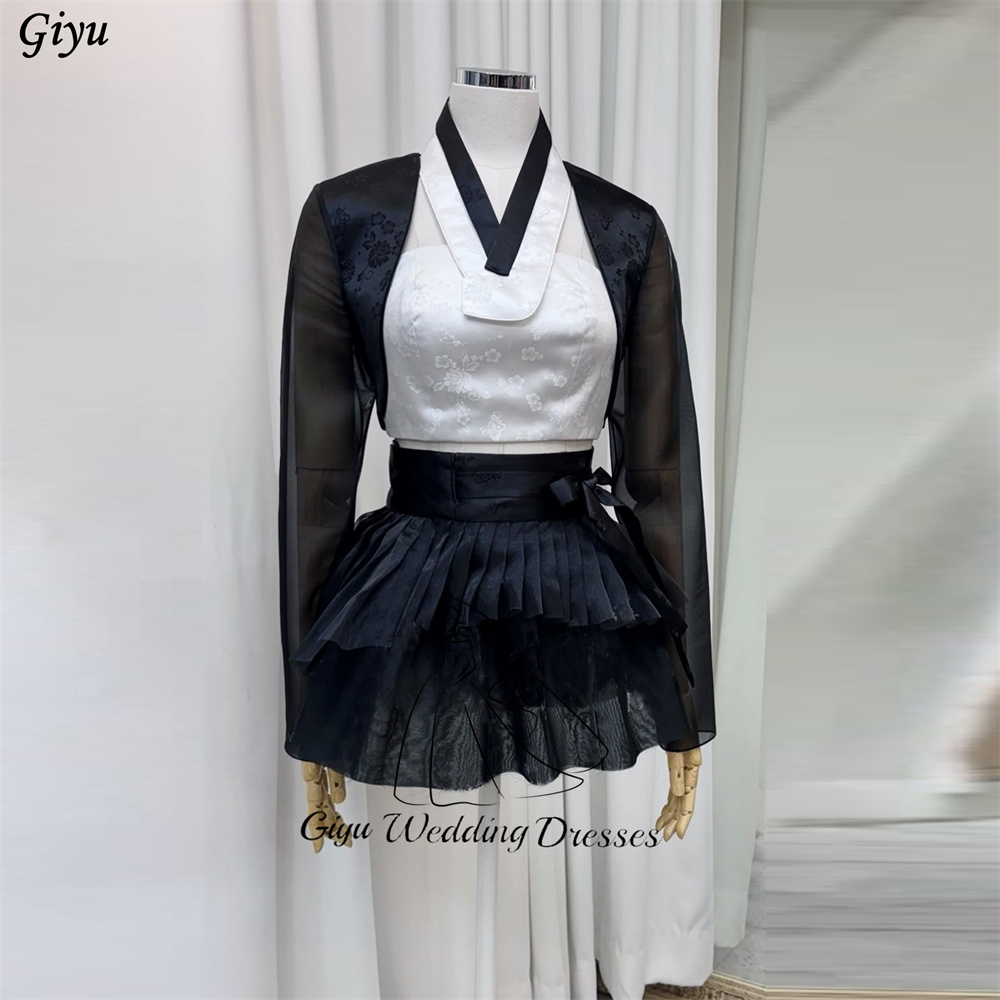 Hanbok Modern Set - Giyu Korean Modern Hanbok 3‑Piece Crop