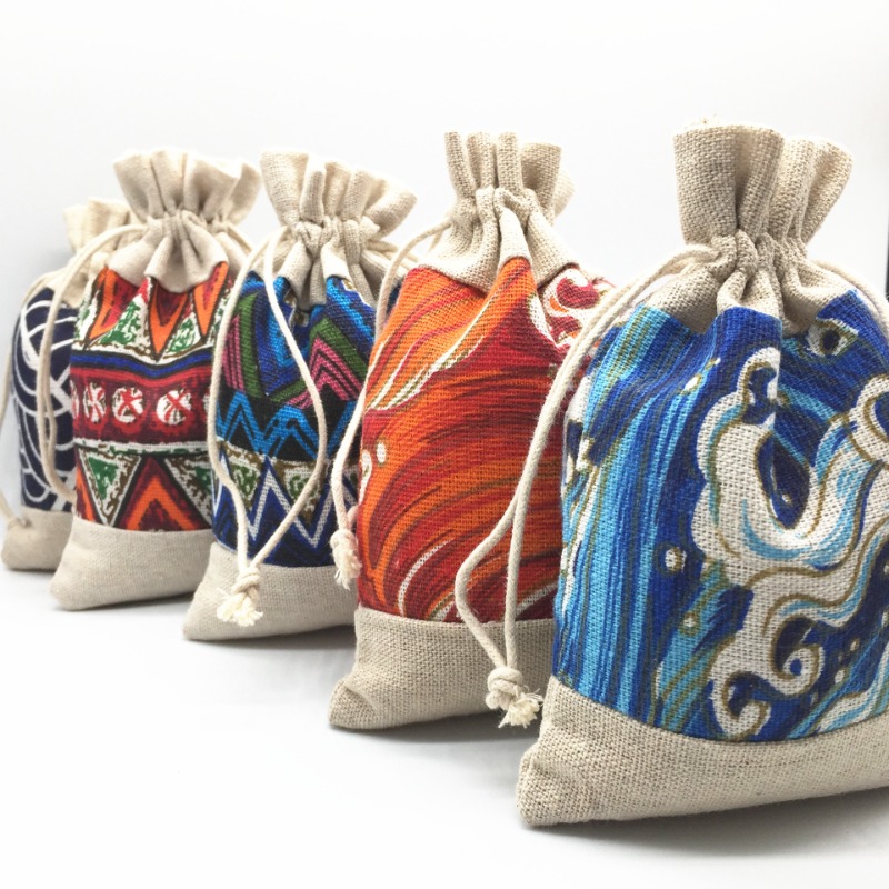 Ethnic Style Drawstring Bag Je - Ethnic Fabric recension och pris