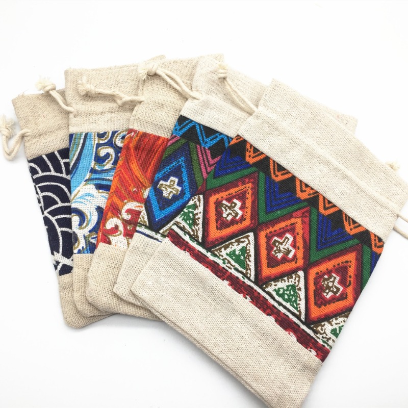 Ethnic Style Drawstring Bag Je - Ethnic Fabric recension och pris