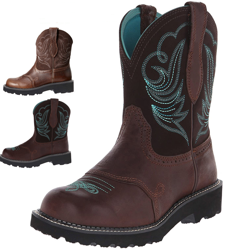 Embroidered Cowboy Boots For M - Ethnic Fabric recension och pris