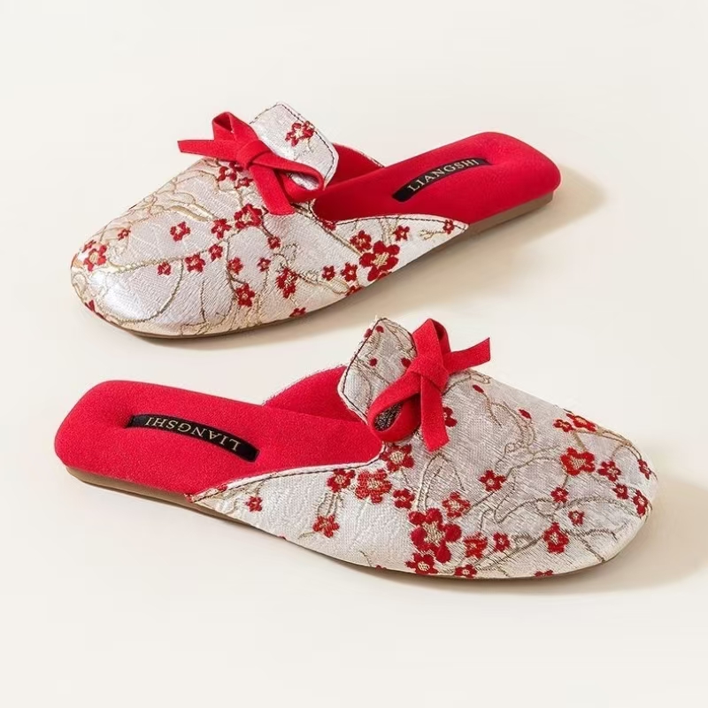 Women's Silk Print Baotou Home - Ethnic Fabric recension och pris