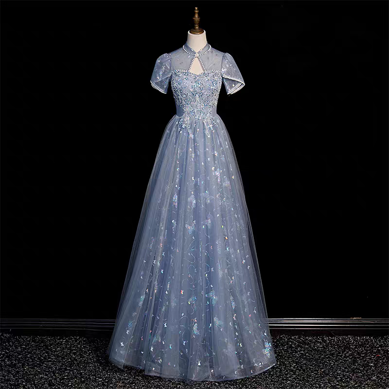 Elegant Blue Stage Performance - Ethnic Fashion Style recension och pris