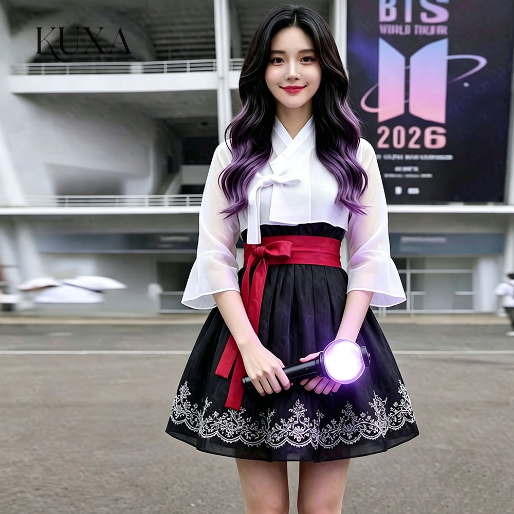 KUXA Modern Appliques Short Co - Hanbok Modern Set recension och pris