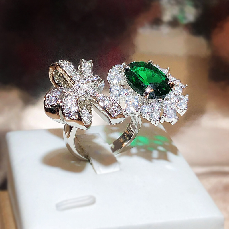 Fashion Trend inlaid green gem - Ethnic Fashion Trend recension och pris