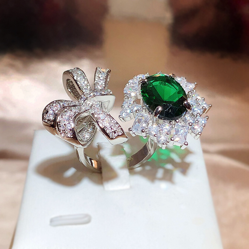 Fashion Trend inlaid green gem - Ethnic Fashion Trend recension och pris
