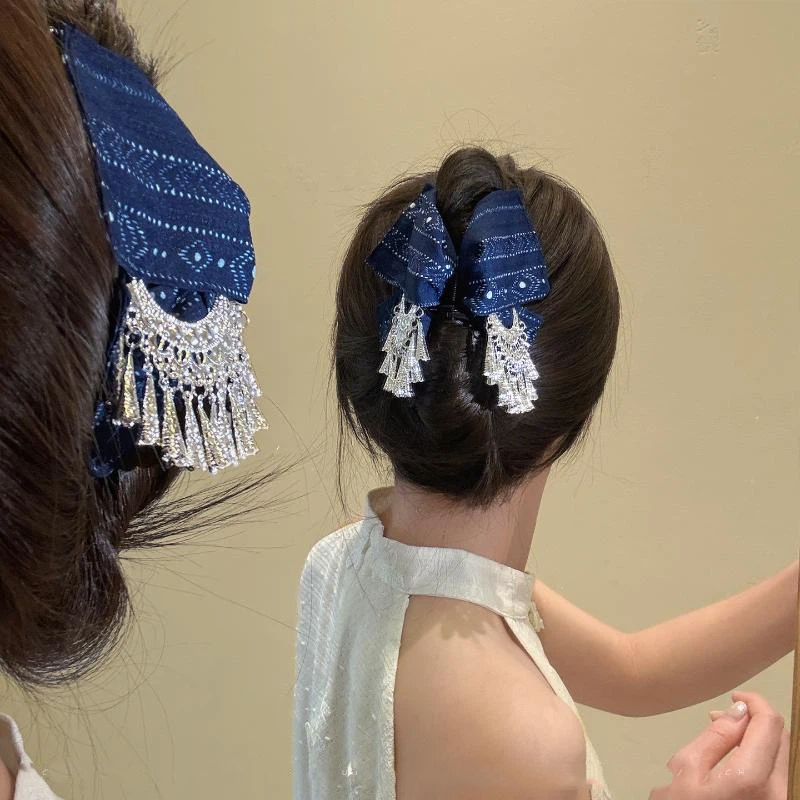 DJYOIE Ethnic Hair Claw Clip N - Ethnic Fabric recension och pris
