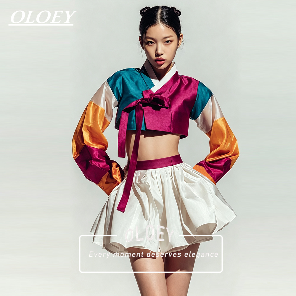 OLOEY Modern Navy Blue Ivory S - Hanbok Modern Set recension och pris