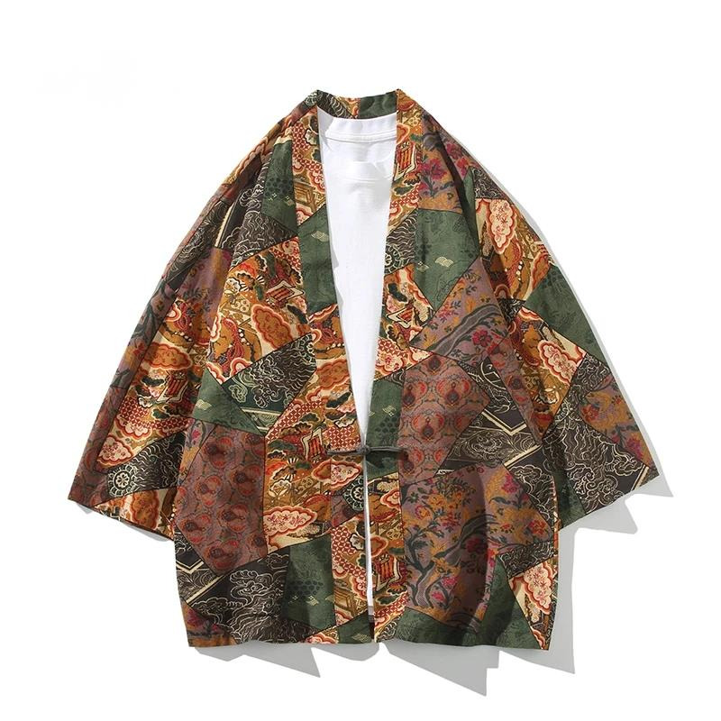 Ethnic Style Print Yukata Men  - Ethnic Fashion Style recension och pris