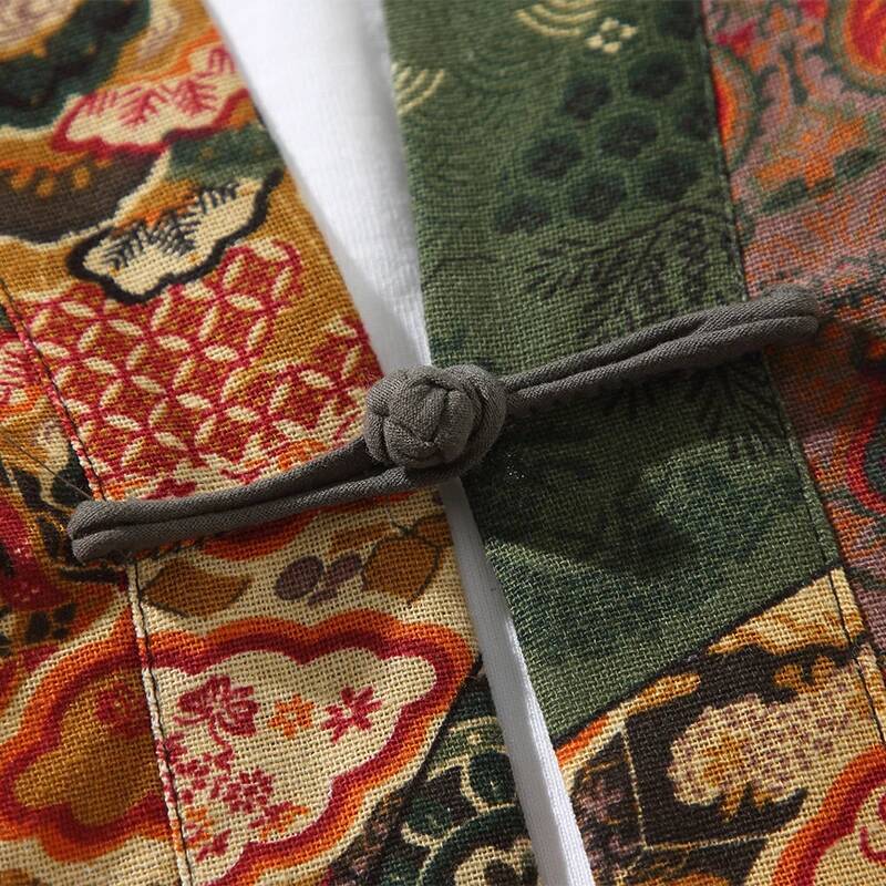 Ethnic Style Print Yukata Men  - Ethnic Fashion Style recension och pris